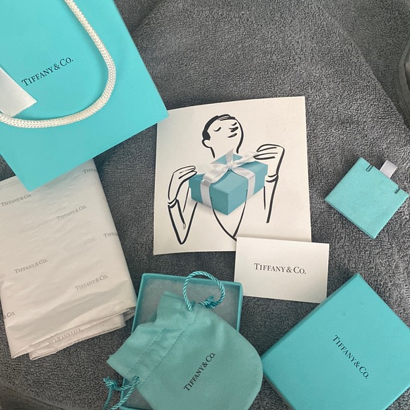 Tiffanys gift set w/ribbon tissue paper care instructions thank you for purchase - Picture 1 of 2
